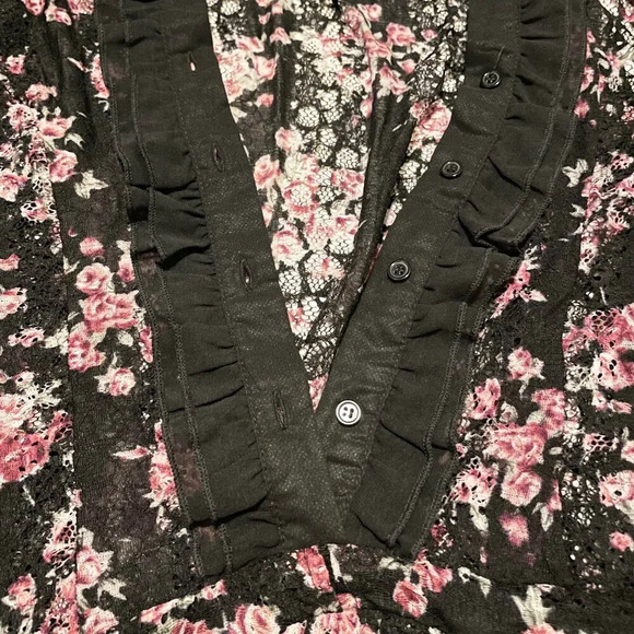 Costa Blanca Floral Top Womens Size Large - Picture 6 of 15